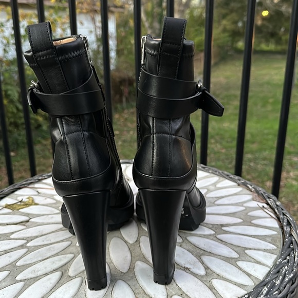 New ALLSAINTS Havana Strap Platform High Heeled Boots Size 11 - Picture 8 of 10